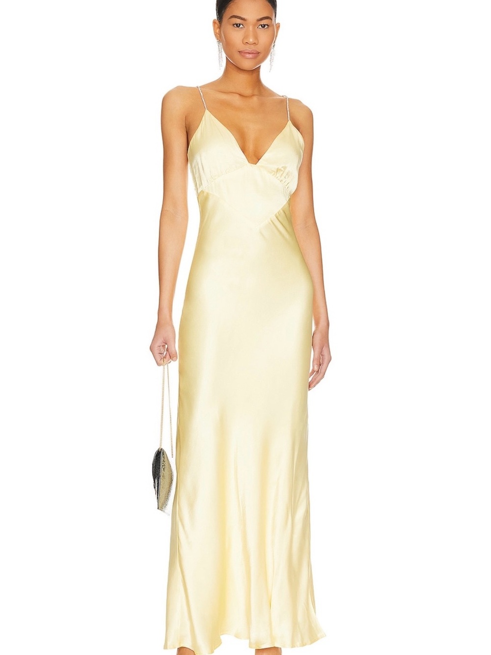 Yellow Bardot Formal Dress